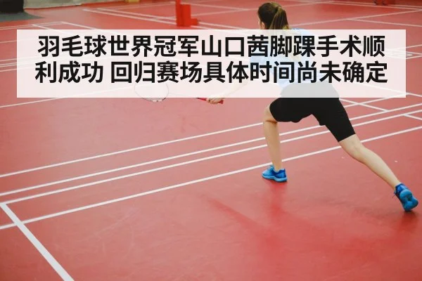 羽毛球世界冠军山口茜脚踝手术顺利成功 回归赛场具体时间尚未确定
